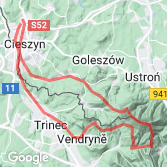 Mapa Na Czantorię od Czeskiej strony